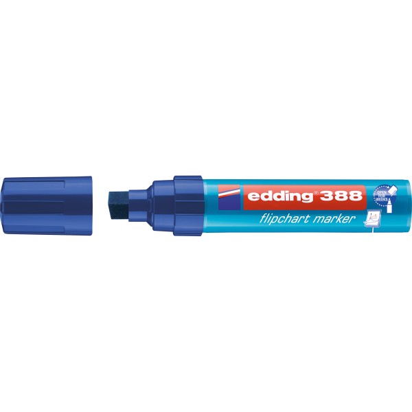 edding Flipchartmarker 388 4-388003 4-12mm Keilspitze blau