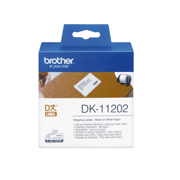 Brother Etikett DK11202 60x100mm weiß 300 St./Pack.