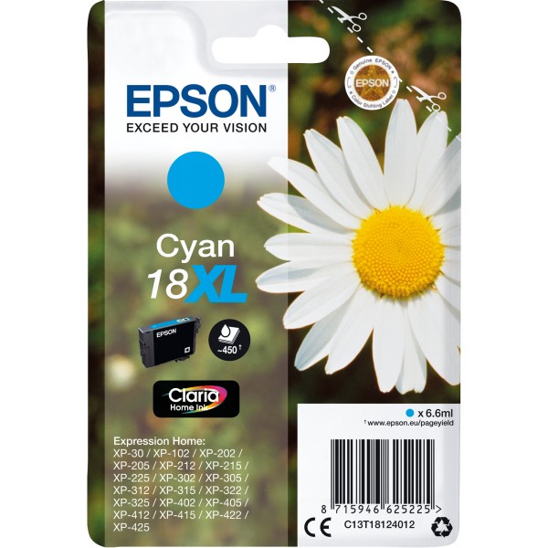 Epson Tintenpatrone C13T18124012 6,6ml cyan