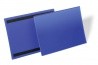 DURABLE Magnetische Kennzeichnungstasche A4 quer, blau, Pack à 50 Stück