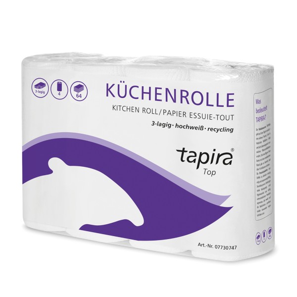 tapira Küchenrolle 177061 3lagig 64Blatt 4St