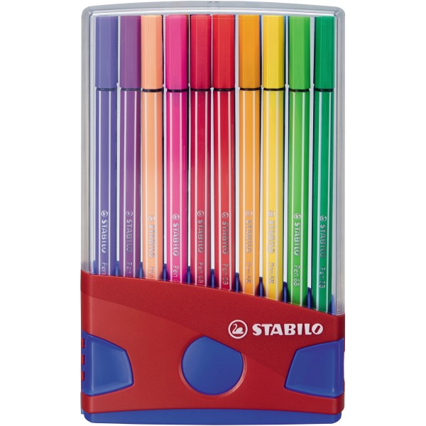 STABILO Fasermaler pen ColorParade 6820-04 M 1mm sort. 20 St./Pack.