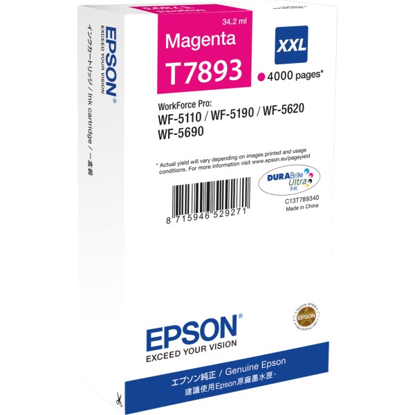 Epson Tintenpatrone C13T789340 79XXL 4.000Seiten magenta